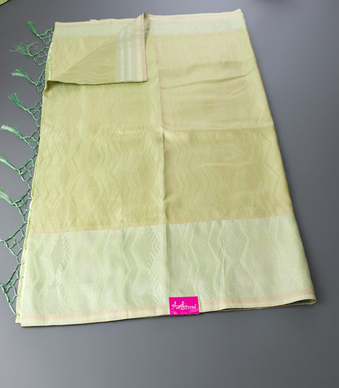 Light Green Semi Silk Saree