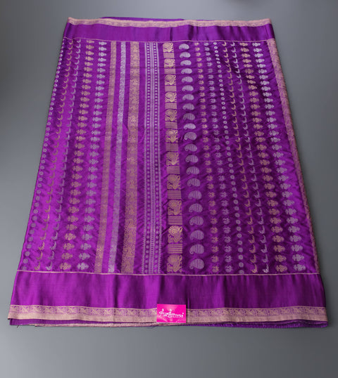 Violet Semi Silk Saree