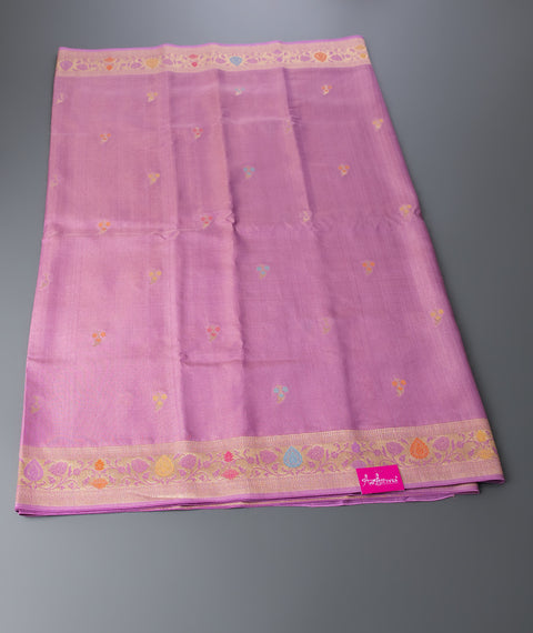 Pink Linen Tissue Saree