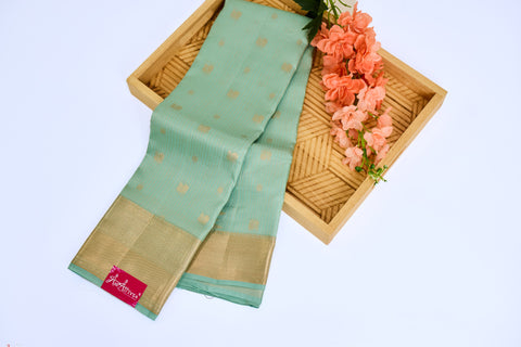 Mint Kanchipattu Saree