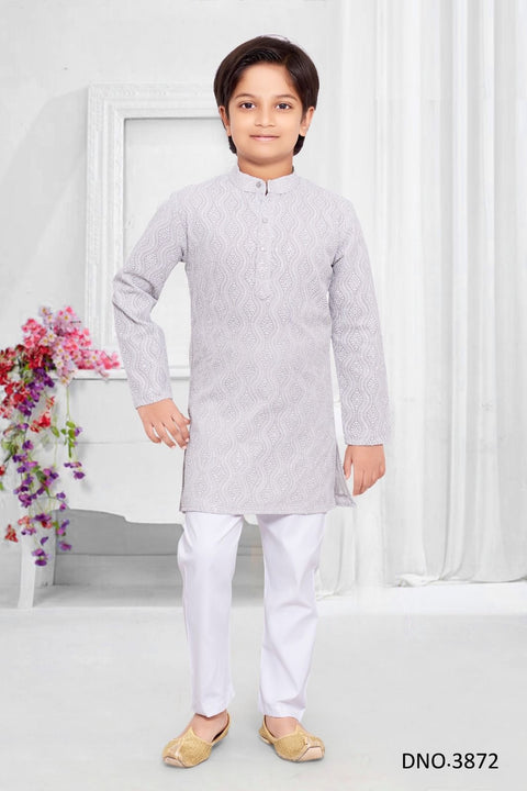 Grey boys Kurta Set