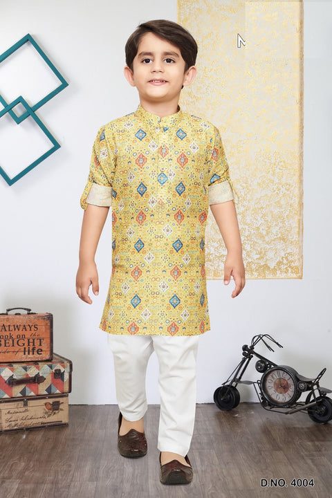 Yellow boys Kurta Set