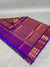 Gadwal Saree- Green and Purple W/ Gold Zari (Attached Blouse Material)