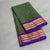 Gadwal Saree- Green and Purple W/ Gold Zari (Attached Blouse Material)