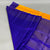 Gadwal Saree- Yellow and Purple W/ Gold Zari (Attached Blouse Material)