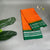 Gadwal Saree- Orange and Green W/ Gold Zari (Attached Blouse Material)