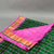 Gadwal Saree- Green and Pink checked pattern W/ Gold Zari (Attached Blouse Material)