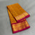 Gadwal Saree- Brown and Maroon W/ Gold Zari (Attached Blouse Material)