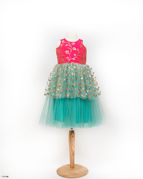 Pink & Blue Baby Tulle Dress