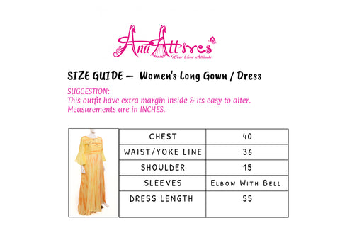 Yellow Shibori Gown