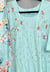 Turquoise Straight Kurti With Floral Dupatta