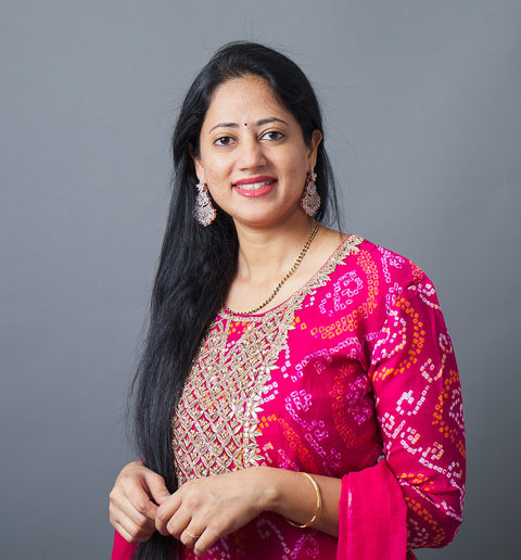 Rani Pink Kurta, Pant and Dupatta set