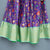 Green, Violet and Red Crop Top Lehenga