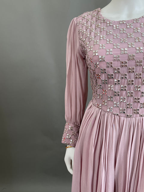 Mauve Pink Palazzo Jumpsuit