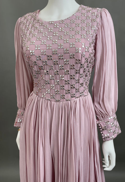 Mauve Pink Palazzo Jumpsuit