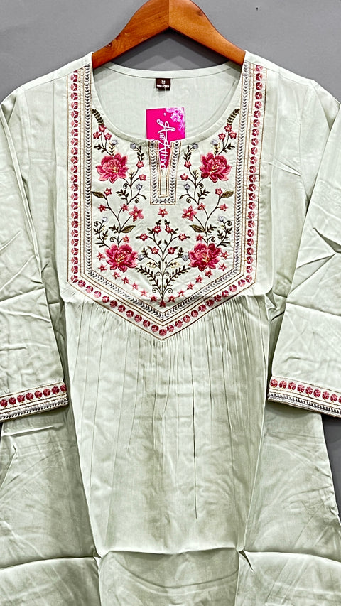 Green Short Kurti