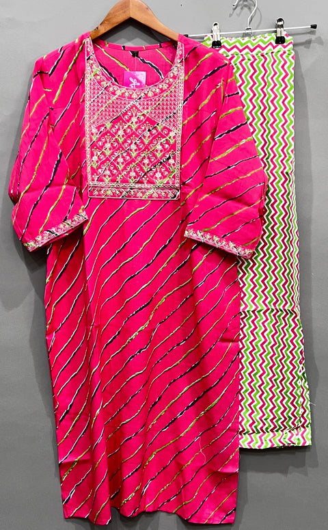 Pink Kurta and Pant