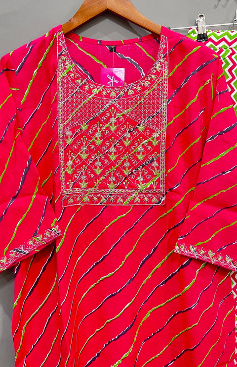 Pink Kurta and Pant