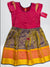 Pink and Lavender Pattu Kids-dress