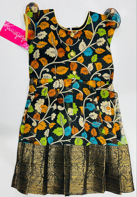 Black floral  Kids-dress