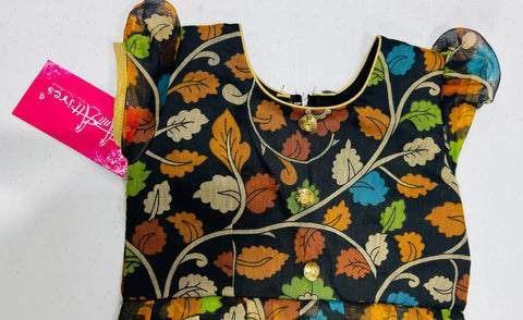 Black floral  Kids-dress