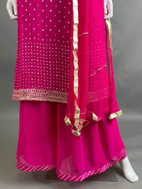 Pink Kurta, Pant and Dupatta set