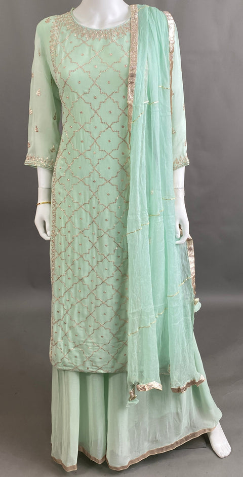 Light Green Kurta, Pant and Dupatta set