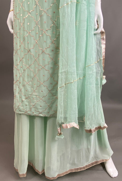 Light Green Kurta, Pant and Dupatta set