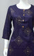 Navy Blue Straight Kurti