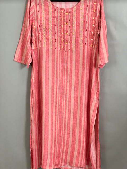 Peach Plus Size Kurti