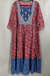 Maroon and Blue Plus Size A-Kurti