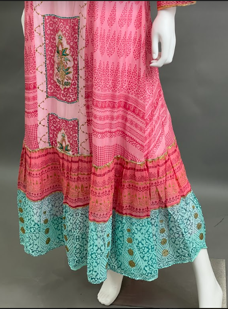 Pink A-Line Kurti