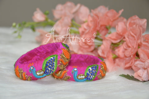 Maggam Work Bangles [Hand Crafted For Festive Look]