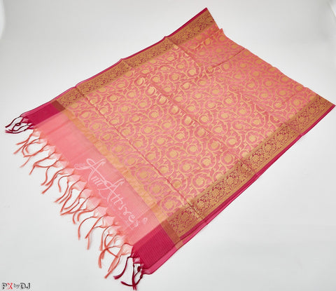 Pink Banaras Dupatta