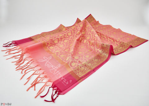Pink Banaras Dupatta